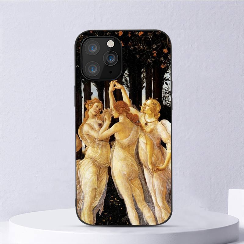 Renaissance Art Painting Phone Case For Iphone 11 12 Mini 13 14 Pro Xs Max X 8 7 6s Plus 5 Se Xr Shell