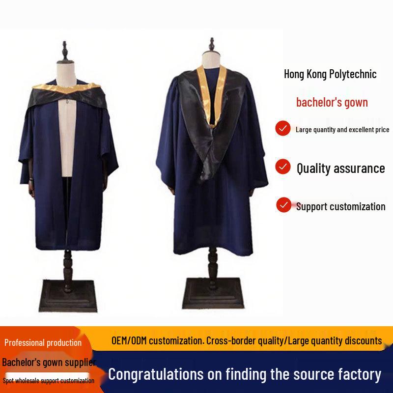 PolyU Graduation Attire: Master's, Doctoral, Bachelor's Gowns & Hong Kong-style School Uniforms by Hong Kong Polytechnic University