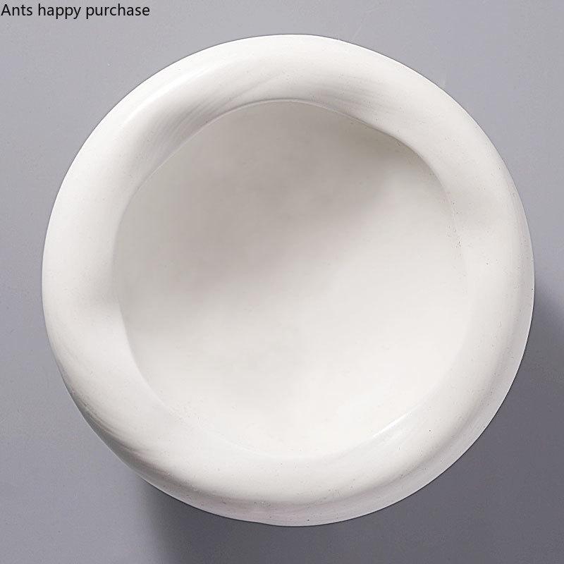 Hotel Restaurant Tableware Double Layer Ceramic Plate White Dinner Plates Dessert Plate Western Plates Fruit Salad Bowl Dish
