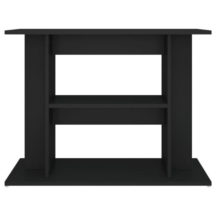VidaXL Support pour aquarium noir 80x35x60 cm bois d'ingénierie 833576