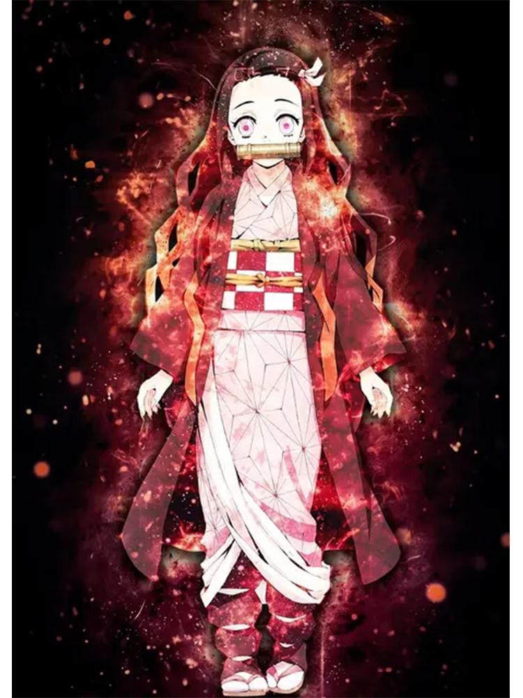 Japanese Anime Devil Killer Painting Wall Art 5DDIY Diamond Painting Poster Home Decoration Modern Living Room Anime Pictures
