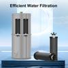 2er-Pack Wasserfilter-Ersatz Edelstahl Wasserreiniger Aktivkohleblock Effiziente Filtration Abnehmbar für Reisen