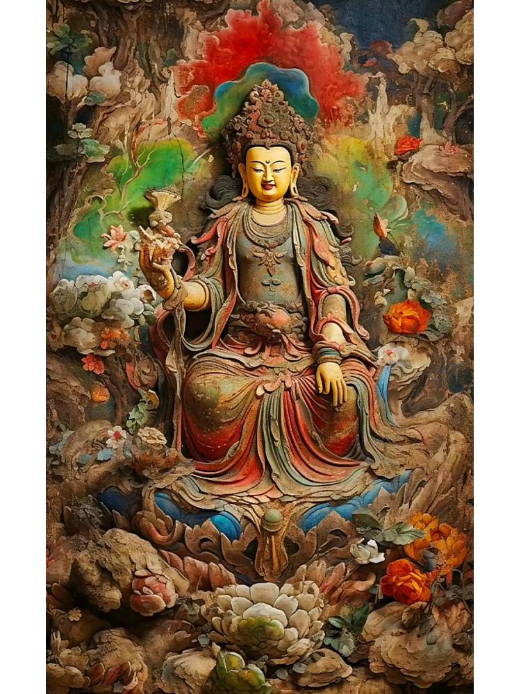 5DDIY Diamond Painting Diamond Mosaic Religious Cross Embroidery Diamond Painting Buddha Embroidery Portrait Wall Art Decoration