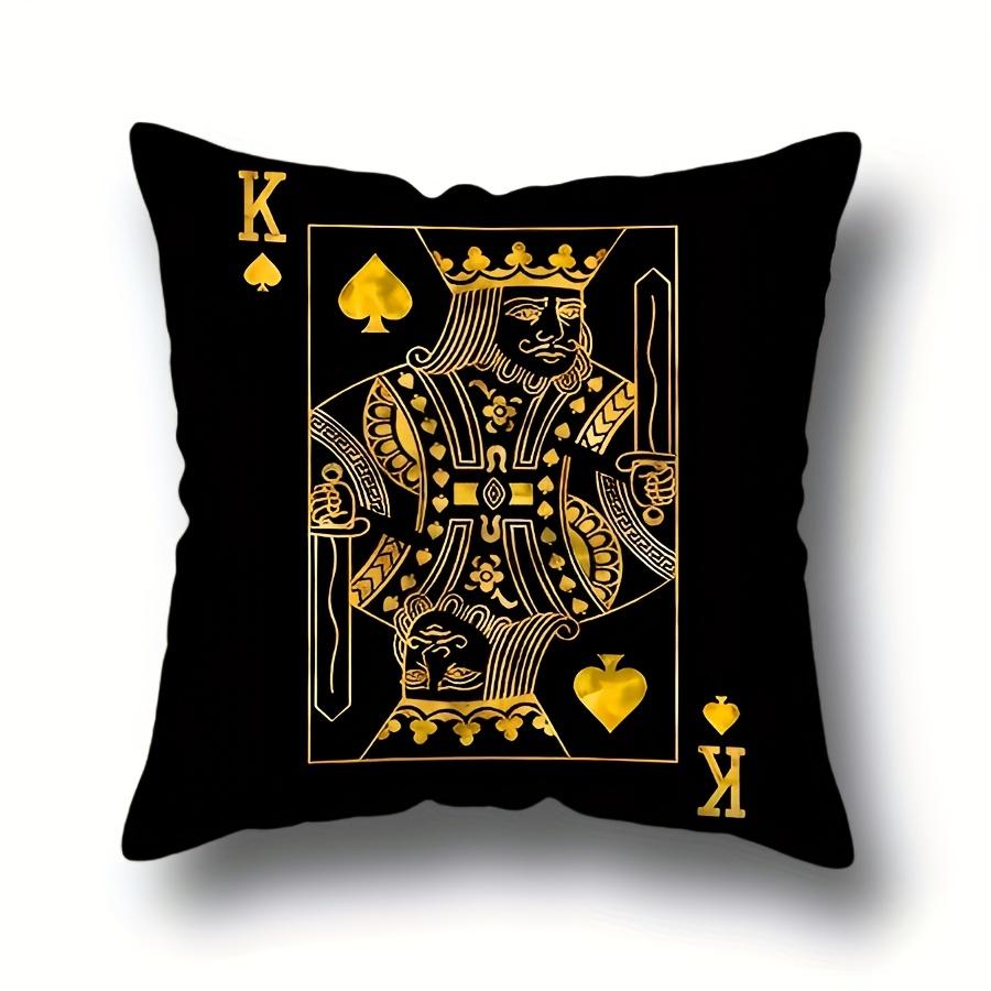 PC Luxury Black Gold Double Sided Pillow Cover High Quality for Living Room Bedroom Study Decor
