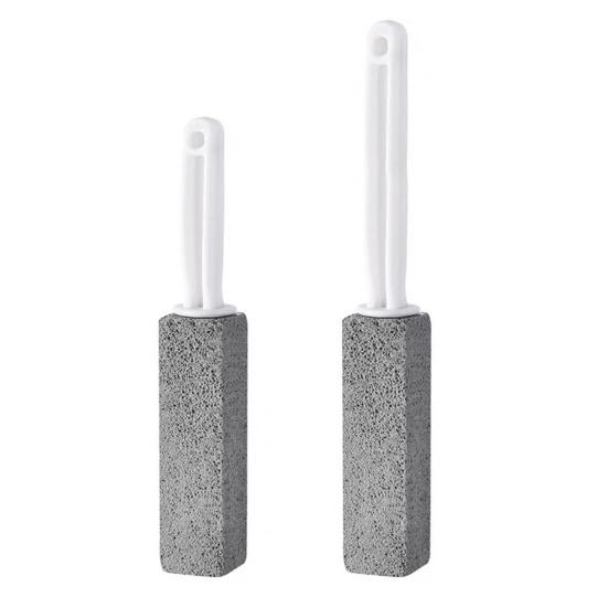 2 Stück Bimsstein Toilettenbürste Ergonomischer kurzer langer Griff Kratzfrei Nein