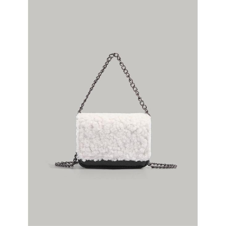 Lamb Wool Autumn/Winter Bags Female 2024 New Large Capacity Totes Shoulder Bag Fashion Wild Chain Stray Bag