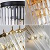 Nordic luxury black crystal wall lamp home decoration bedroom lighting bedside dressing table living room bedside LED wall lamp