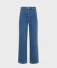 MARINE SERRE (M) Denim Straight Jeans Light Blue Light Blue Denim Straight Jeans Bl05 Light Blue