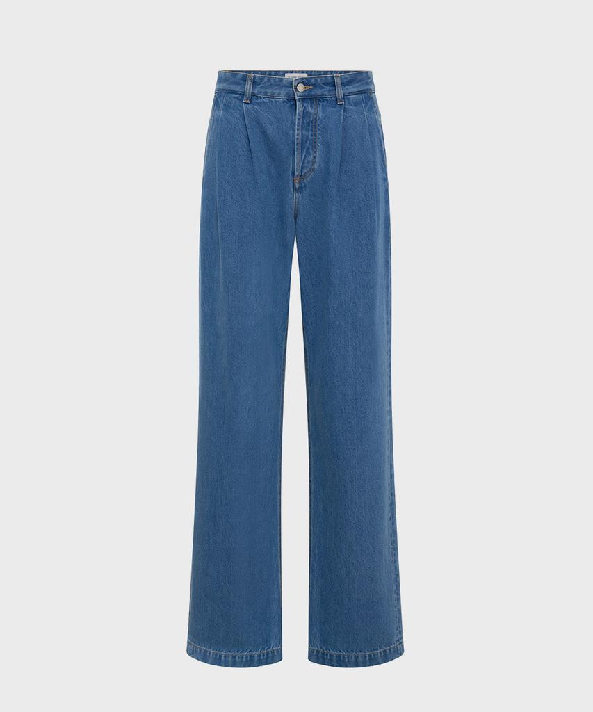 MARINE SERRE (M) Denim Straight Jeans Light Blue Light Blue Denim Straight Jeans Bl05 Light Blue