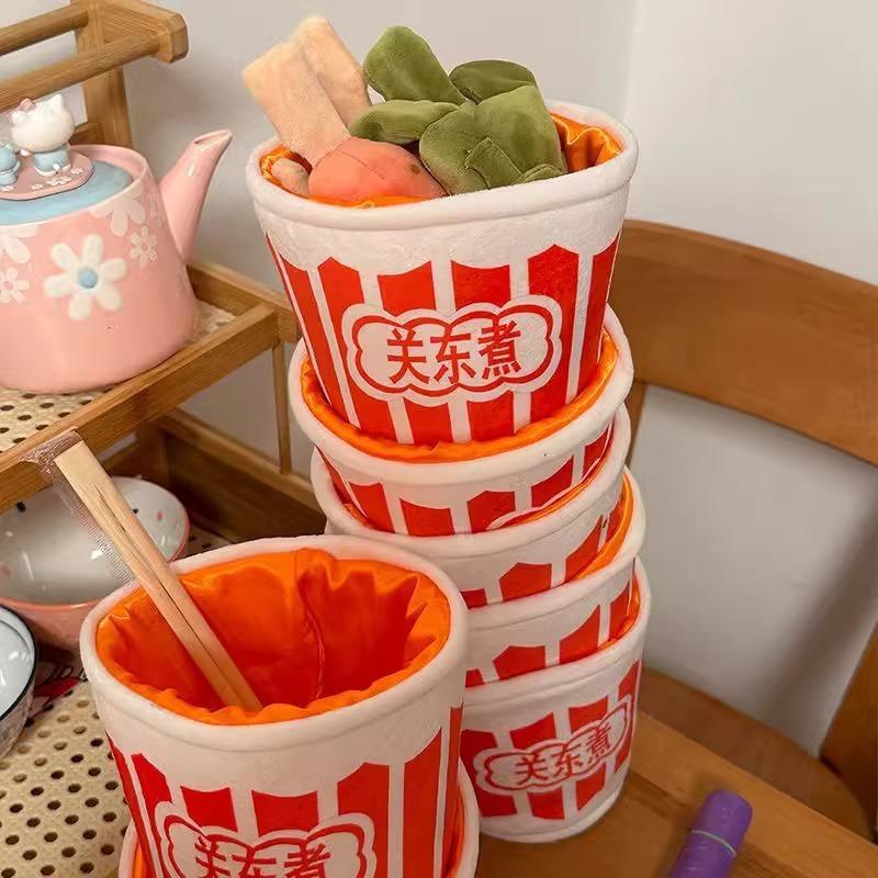 

Кукла для приготовления одена, креативный игровой домик, набор для веселой еды малатанга, плюшевая игрушка, детское просвещение 14*16cm【0.2kg】