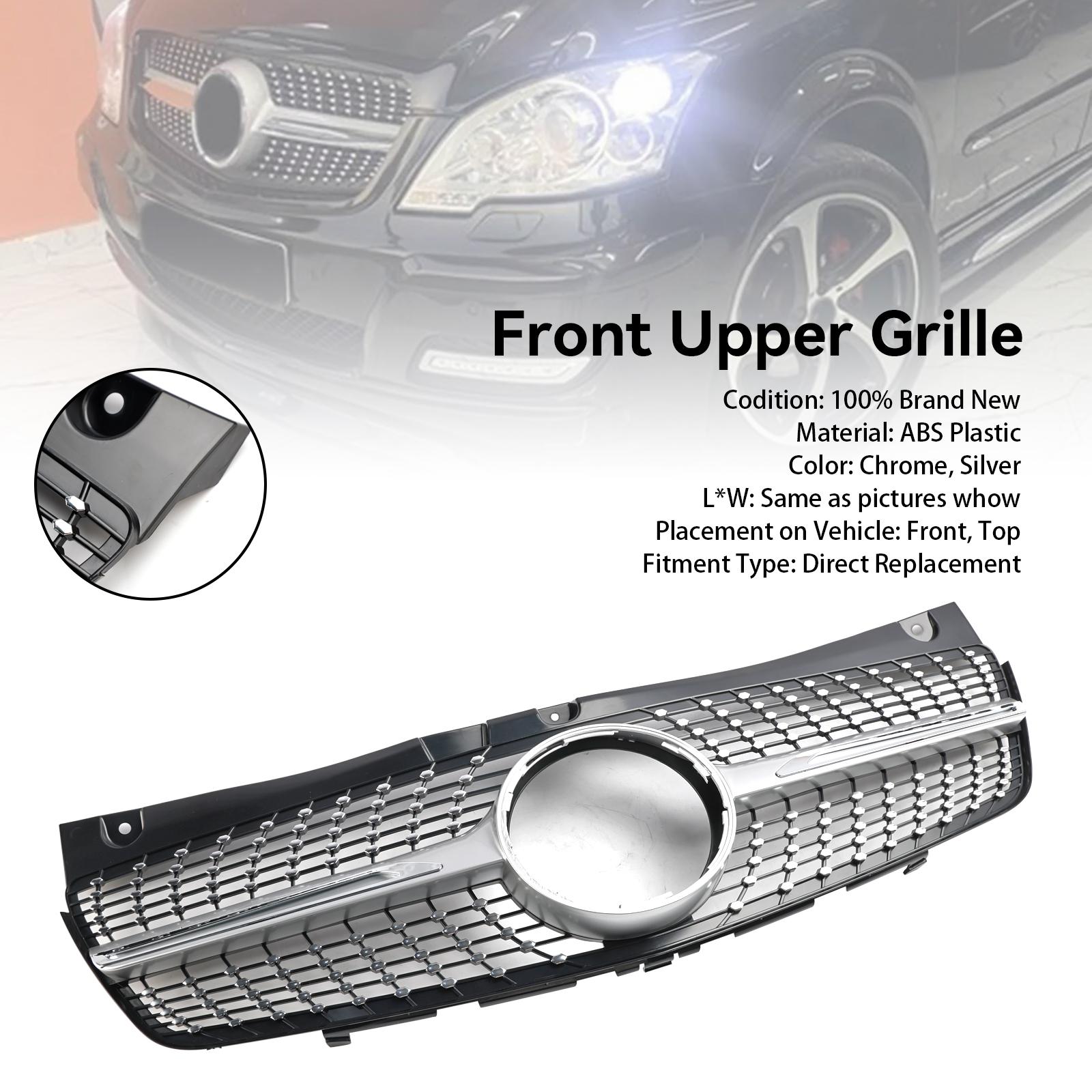 

Решетка переднего бампера подходит для Mercedes Benz V-Class Viano W639 2011-2014 Diamond