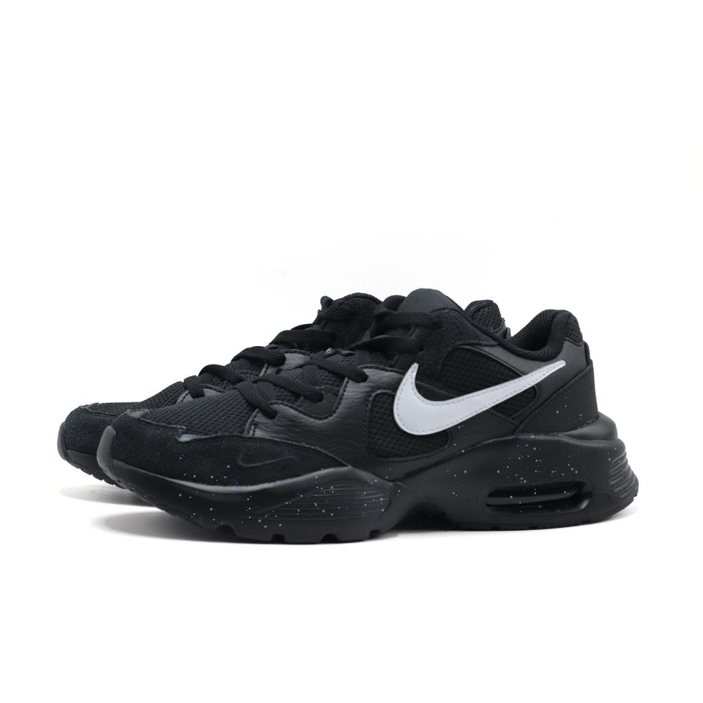 Nike Air Max Fusion Abrasion Resistant Low top Running Shoes Men's Black White CJ1670-001(team1039-)