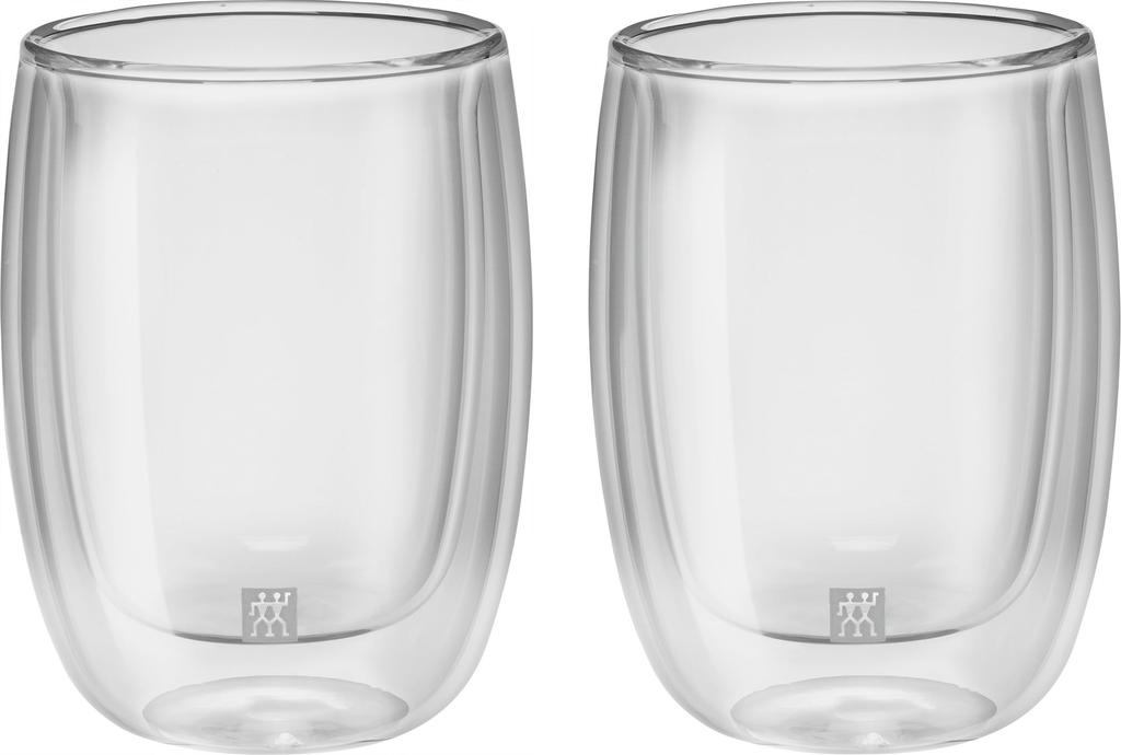 ZWILLING Sorrento Double Wall Coffee Glasses 200ml 2pcs Set - Tumbler, Heat Resistant, Insulated, Double-Walled, Microwave Safe [Official Japanese Ret