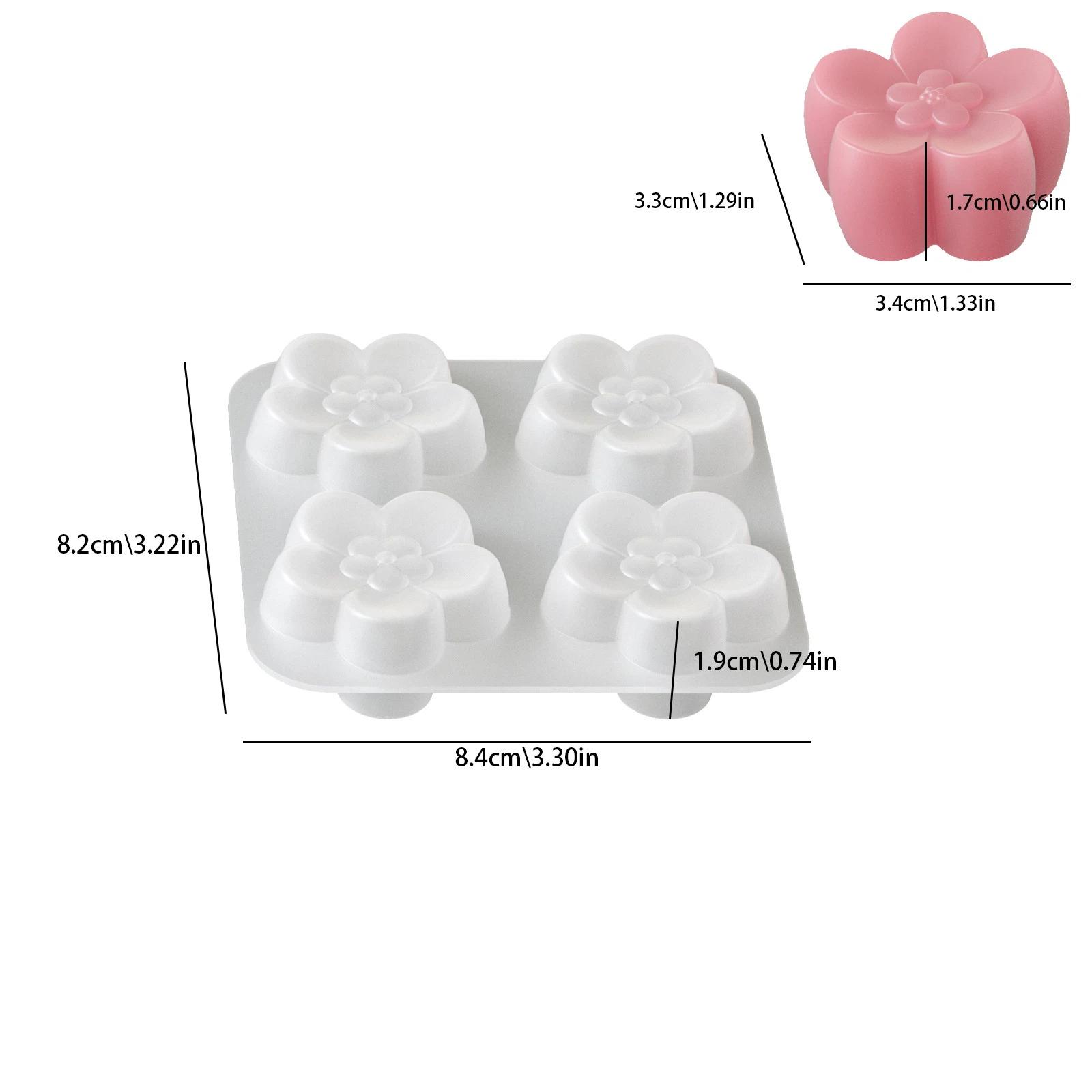 

Flower Silicone Mold Set For Candle Making Flower Pot Resin Casting Molds For Diy Crafts A1