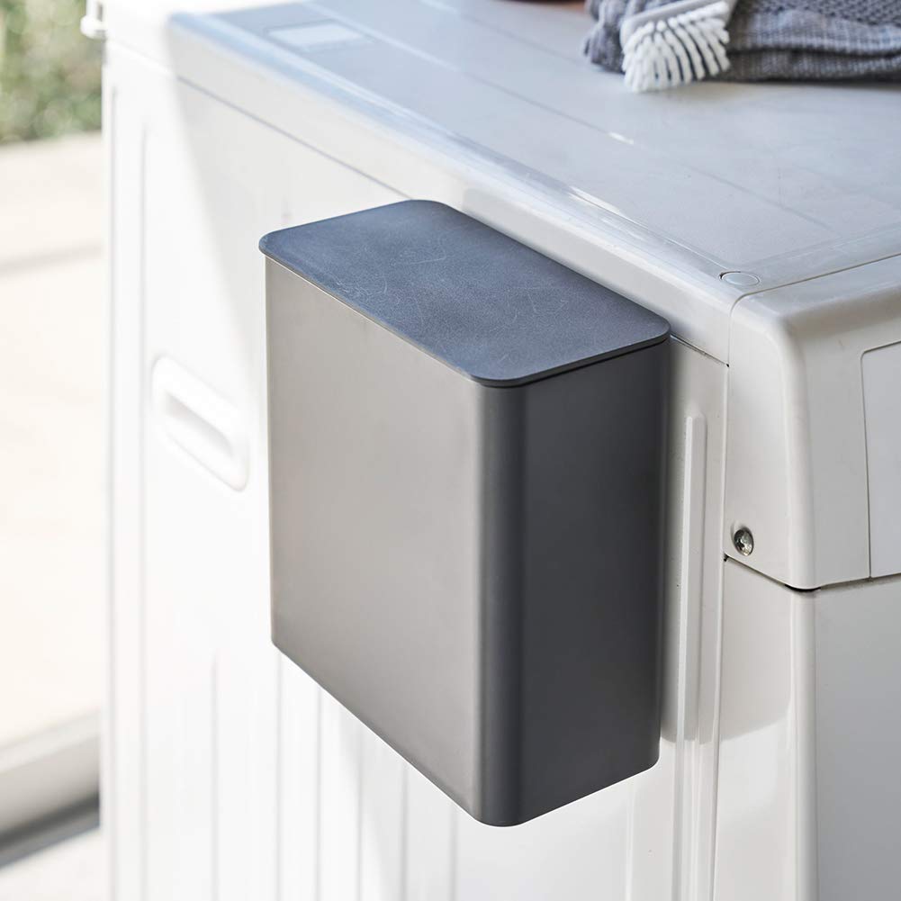 Yamazaki Jitsugyo Detergent magnetic pentru rufe Stocător cu bile Black Tower Cutie de reîncărcare cu bile cu gel 4267 Aprox.. L17XD9.5XH17cm