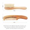 Kingsie Baby Hairbrush and Comb Set, 2-Piece Set, Natural Wood and Goat Hair Brush, Newborn Baby Hair Care, Baby Shower Gift