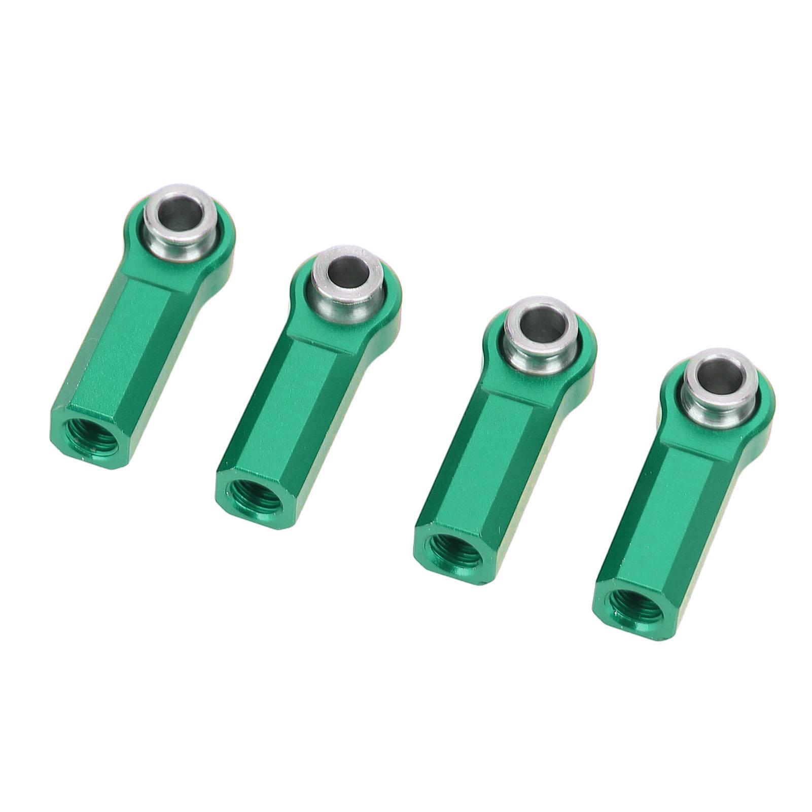 

4 Pcs RC Link Rod End M4 Thread CW 7mm High Strength Alloy Ball Joint Head for 1 10 Model Car Green зелений