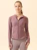 Women's Quick-Dry Zipper Sports Jacket & Yoga Top Set - Sun Protection, Long Sleeve, Tight Fit for Running & Gym
