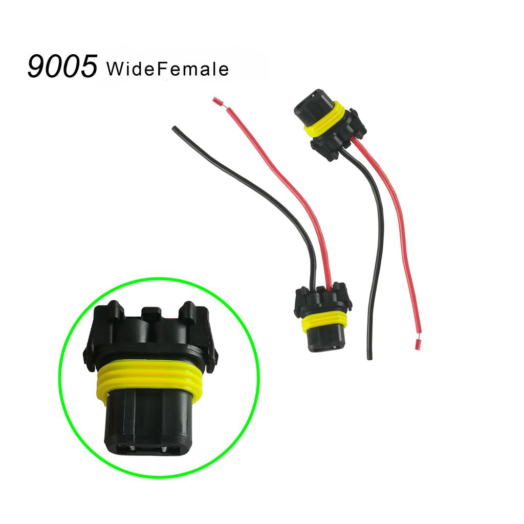 2 Pièces H7 H4 9005 Douille Lignes de Lumière de Voiture Adaptateur Câblage Faisceau d'Ampoules de Phare de Voiture Connecteur Prise Mâle Femelle Câble d'Extension