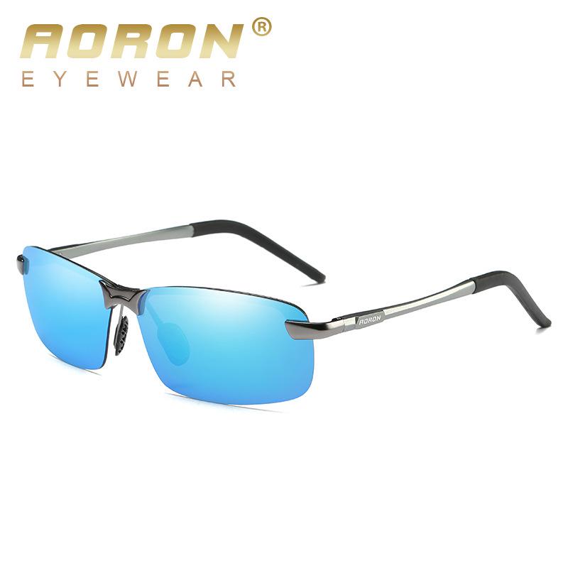 AORON Fashion Okulary polaryzacyjne Klasyczne okulary Marka Design Gogle Ochrona UV400 Metalowa rama Okulary