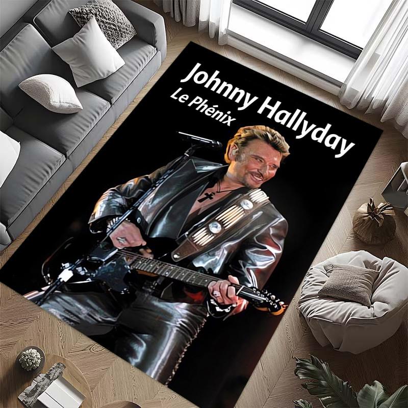 Johnny Hallyday: Le Phénix carpet Living room and bedroom mats printing Art Protective pad Room