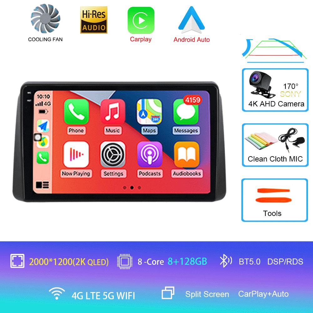 Android 14 Car Radio For Chrysler Grand Voyager 5 2011 - 2015 For Dodge Grand Caravan 2008-2020 Player Multimedia GPS 360 Camera