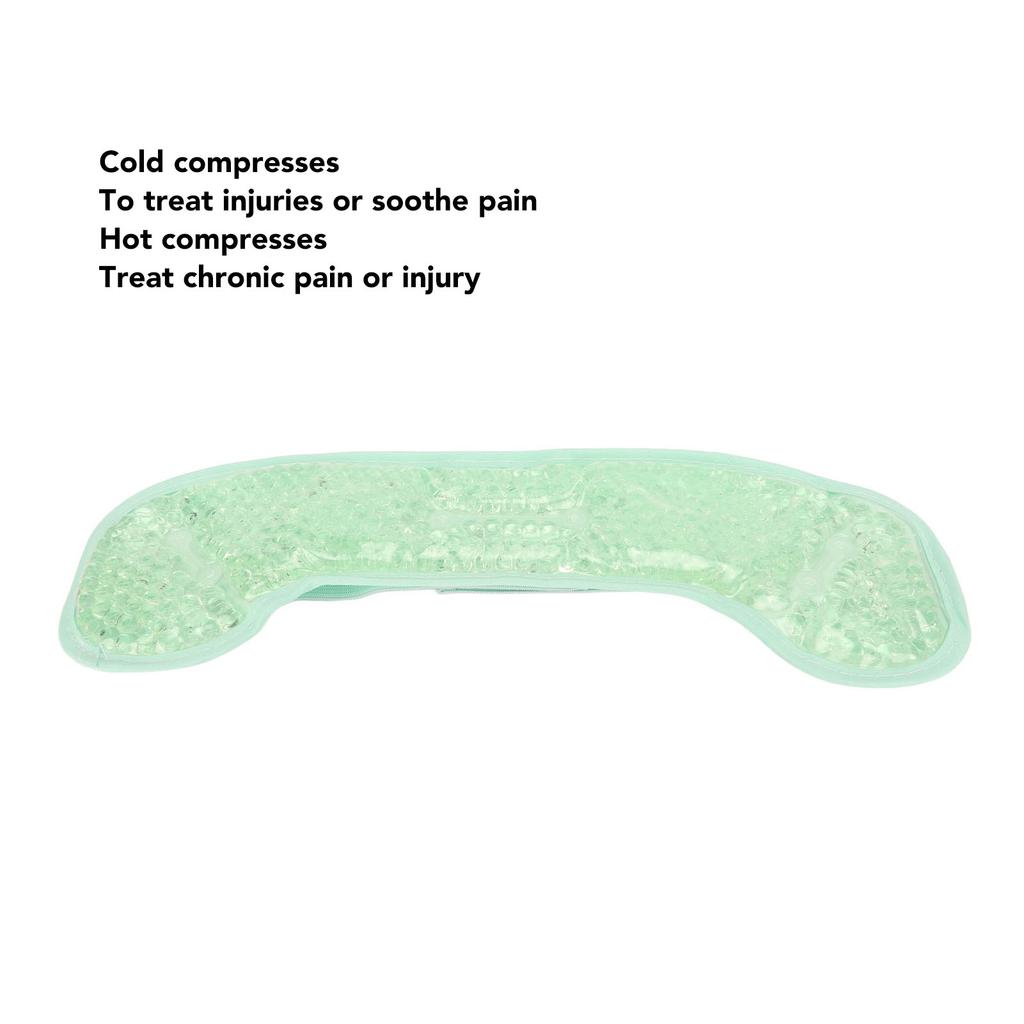 Head Gel Ice Pack Migraine Ice Pack with Gel Bead Pain Reduction Hot Or Cold Compress Migraine Ice Wrap for Headache Green