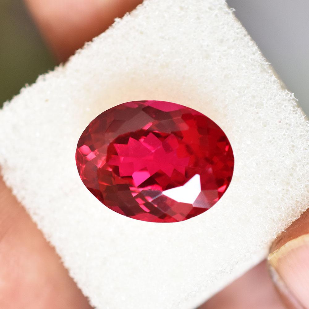 Natural Red Ruby Loose Gemstone 13x10mm Oval Shape for Daughter'S Day for Jewelry Making and Crafts