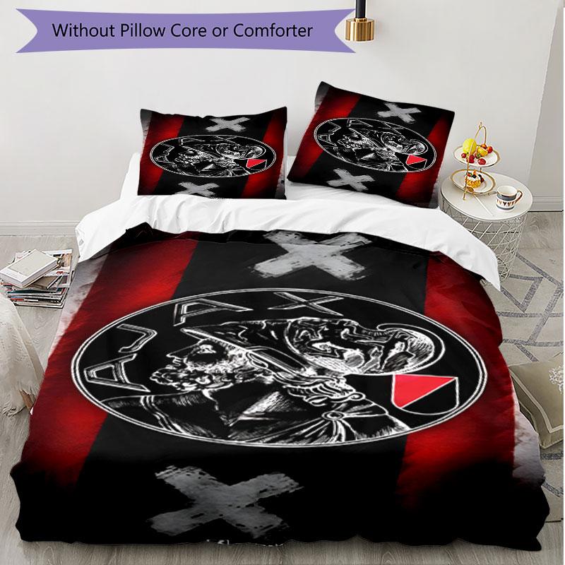 3-teiliges Bettbezug-Set (1 * Bettbezug + 2 * Kissenbezug, ohne Kern), Ajax Print Soft Ganzjahres-Bettwäsche-Set, Dekoration für Schlafzimmer zu Hause Geschenk