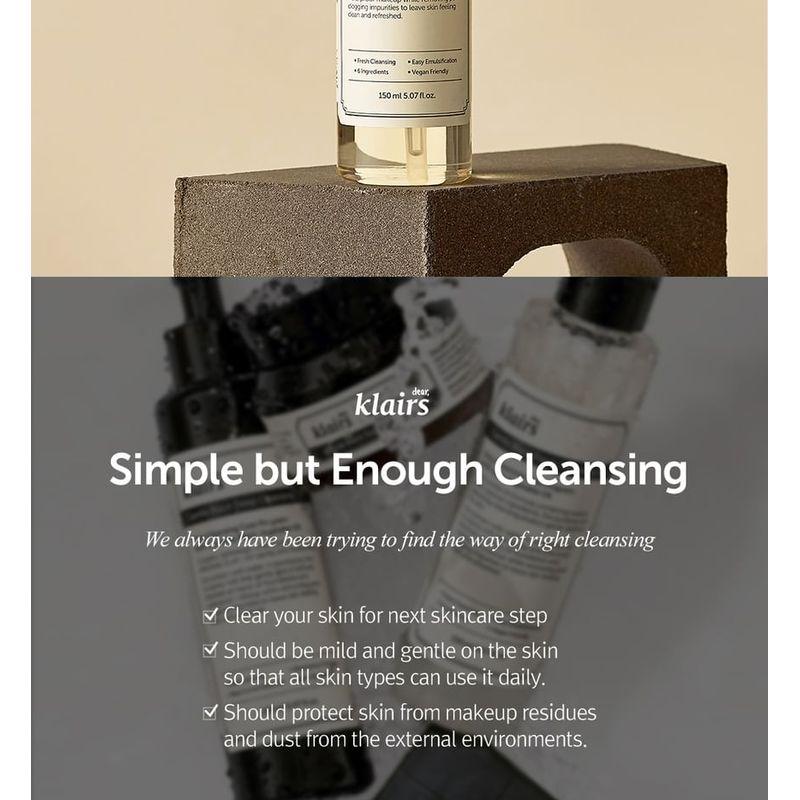 dear, klairs Sanftes schwarzes frisches Reinigungsöl