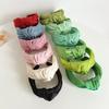 PROLY New Fashion Women Headband Adult Wide Side Solid Color Hairband Center Knot Turban Casual Hair Accessories