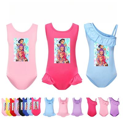 4901 Kinder Mädchen Rumi Mira Zoey Druck Badeanzug Schwimmen Einteiler Bodysuit Bademode