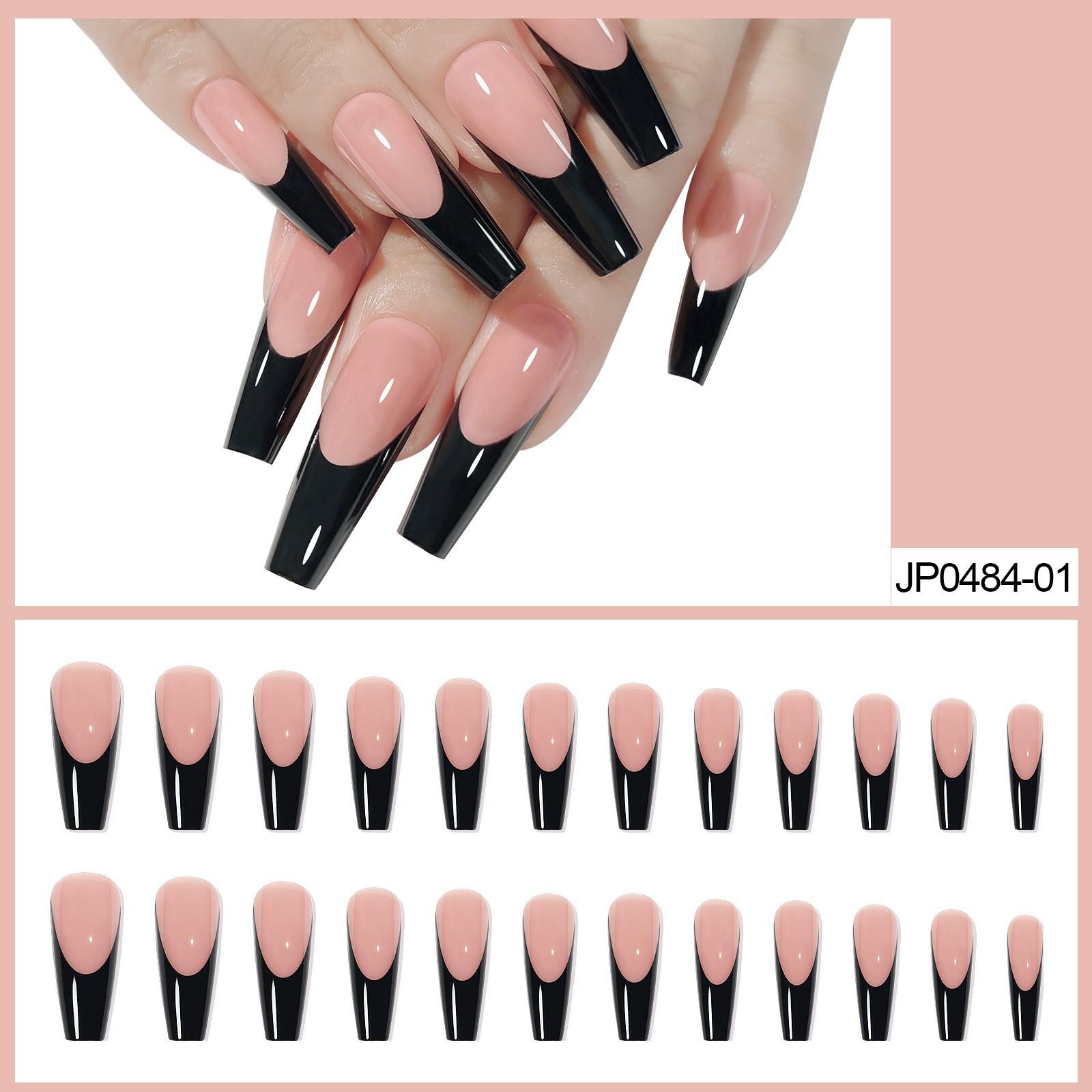 

Накладные ногти Длинные балетные ногти в стиле гроба Накладные ногти Носить ногти Готовый нейл-арт Наклейка на ногти Наклейка на ногти