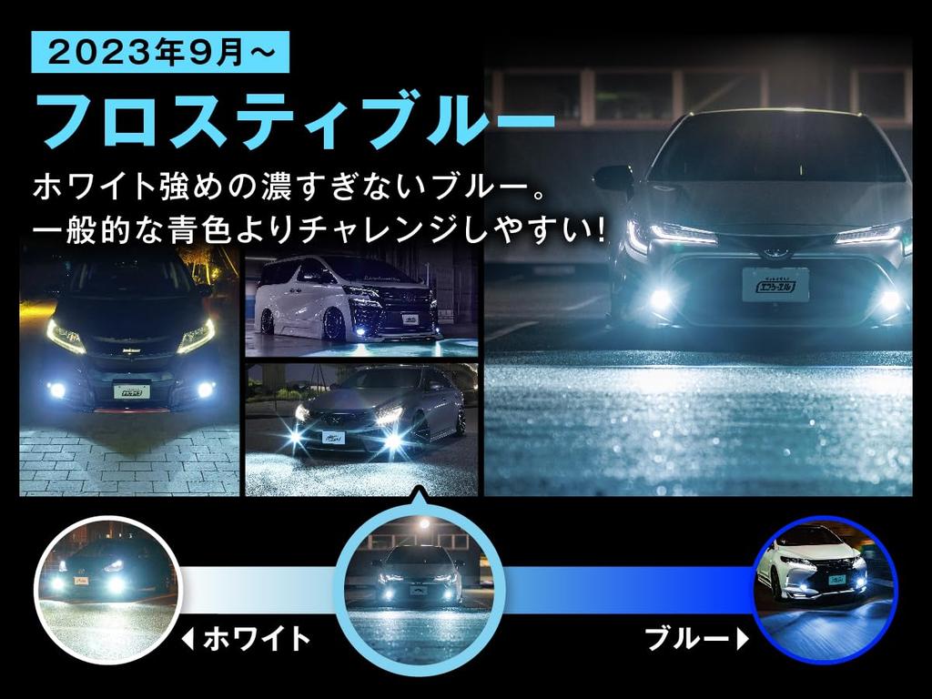 Fcl. PSX26W HiAce 200 Series LED Fog Lamp, 2-Color Changing, Yellow, Frosty Blue, Road