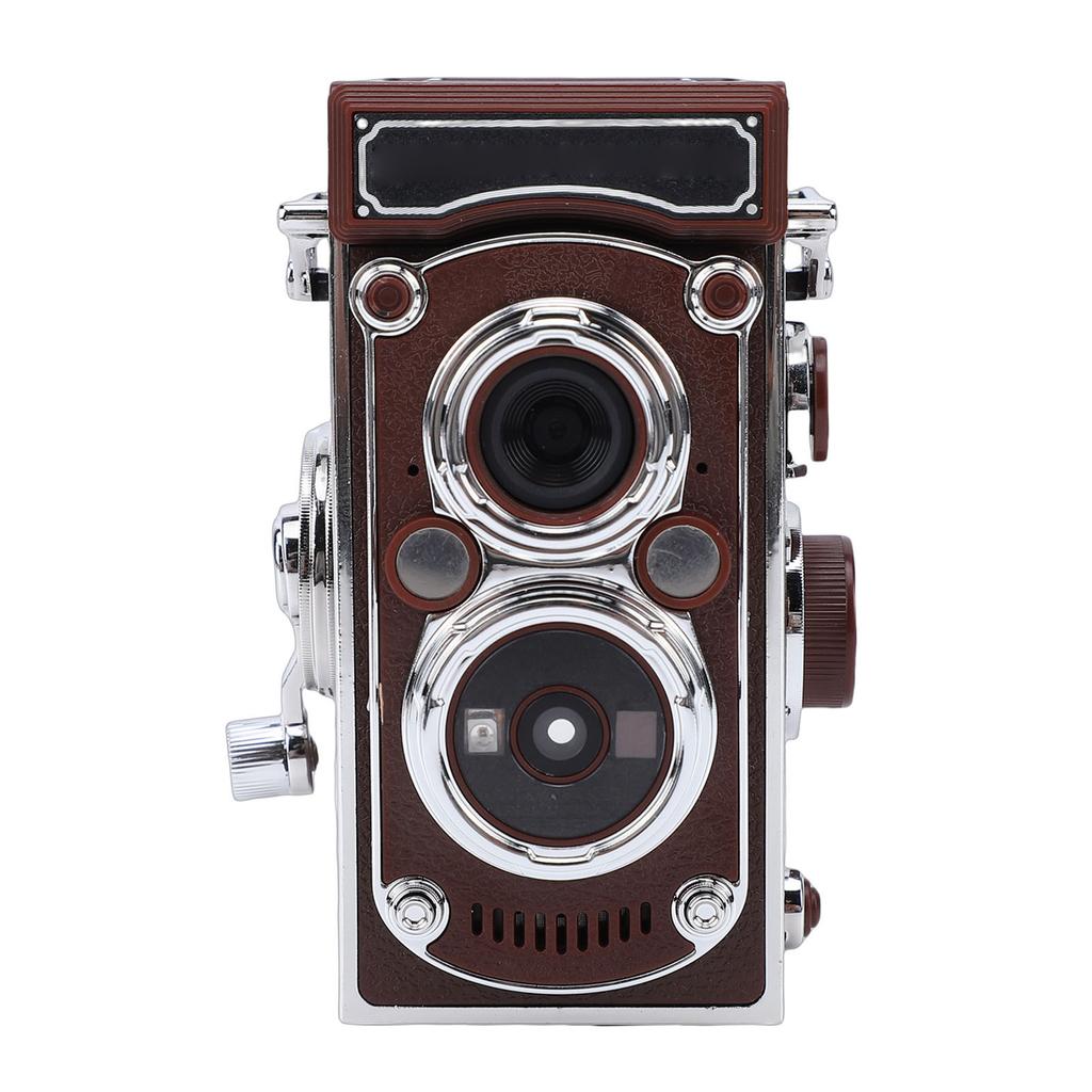 Vintage Digital Camera Portable TLR Retro 2.7K Video 24MP Autofocus Vlog Camera Manual Joystick for Beginners Teens Adults