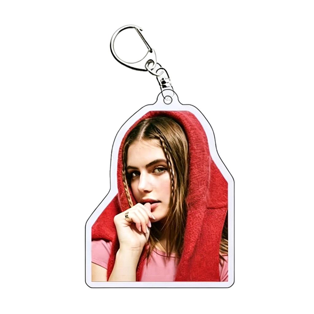 Acrylic Keychain with Custom Photo Design Durable Clear Plastic Material Metal Key Ring Attachment School Style Six Variants Available