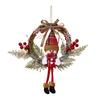 Premium-4X Artificial Christmas Wreath For Front Door Wall Window Farmhouse Home Decoration, Snowman(Small)
