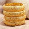 Wide Four-leaf Carved Buckle Bracelet with Niche and High-end Feel