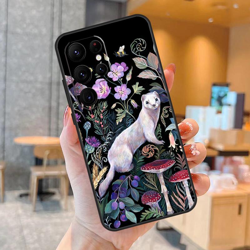 

Чехол для телефона Грибной Лес для Samsung Galaxy S25 S24 S23 S22 S21 S20 Ultra S9 S10 Plus S25 FE Задняя крышка For Galaxy S9
