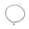 Titanium Steel Multilayer Star Pendant Necklace For Men And Women With Stylish Design