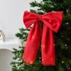 Decorative Bow Knot Baubles Exquisite Bow Hanging Ornaments Xmas Trees Pendant  New Year