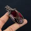 Red Flash Labradorite Pendant, 999 Copper Wire Wrapped Jewelry, Gemstone Jewelry Pendant, Handmade Wedding Gift Jewelry