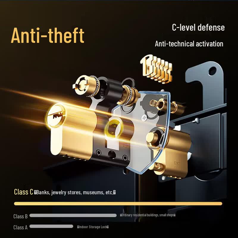 Aipu 40CM Fingerprint Password Home Office Steel Safe
