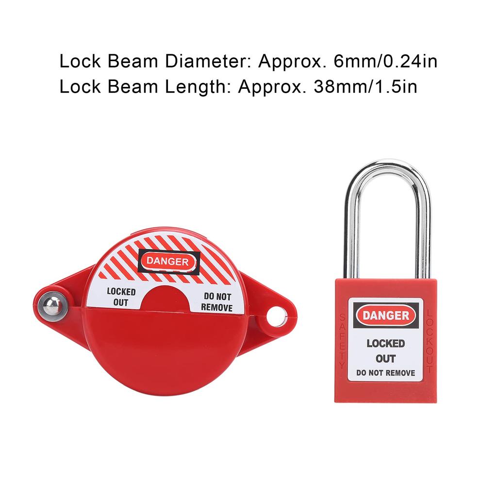 Ventilsicherungsriegel, Ventilabsperrung, Diebstahlschutz-Ventilvorhängeschloss, Flüssiggasventil