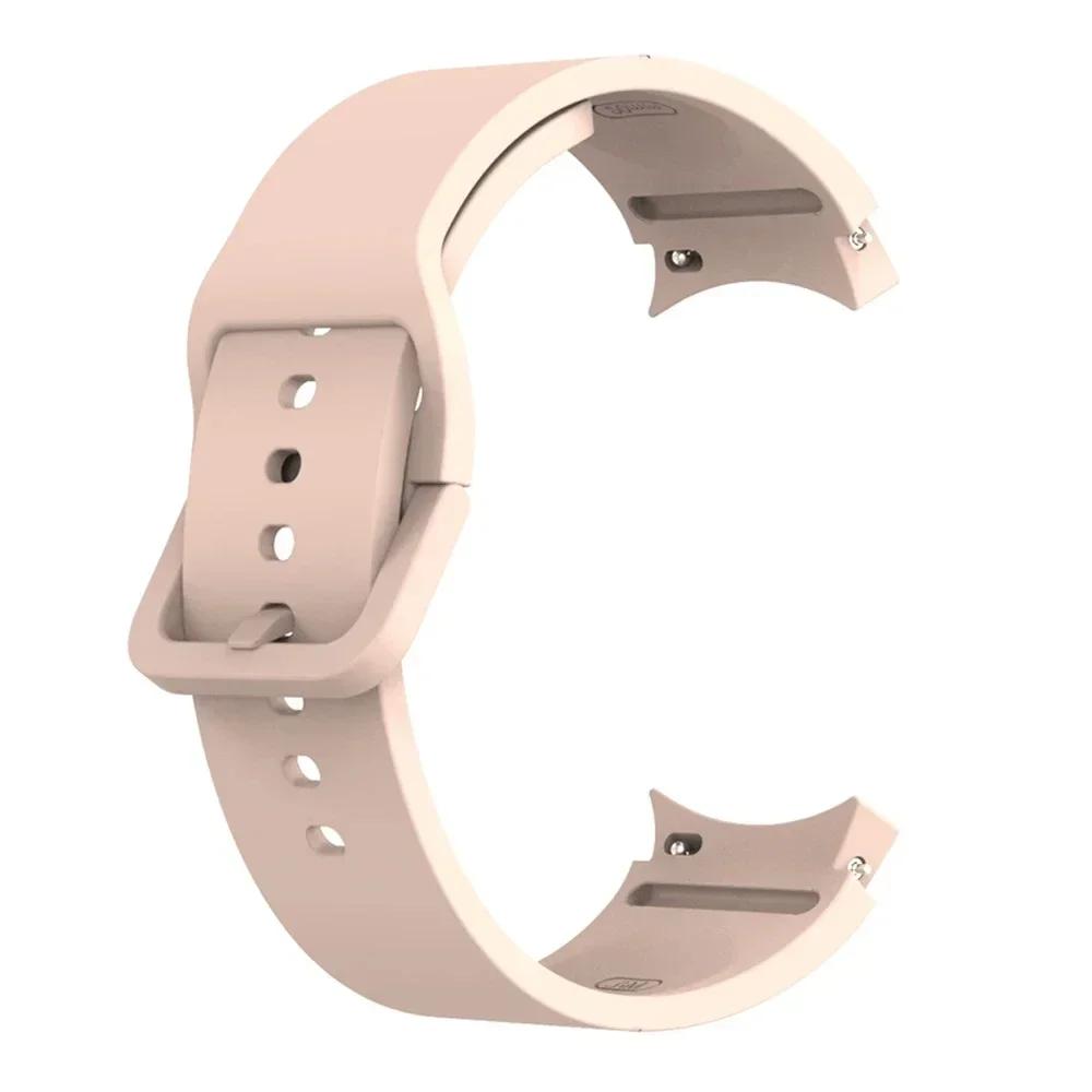 Silicone Leather Bracelet For Samsung Galaxy Watch 7 6 5 Pro 40mm 44mm Band Watch 6 4 Classic 47/43/46mm Strap Correa Watchband