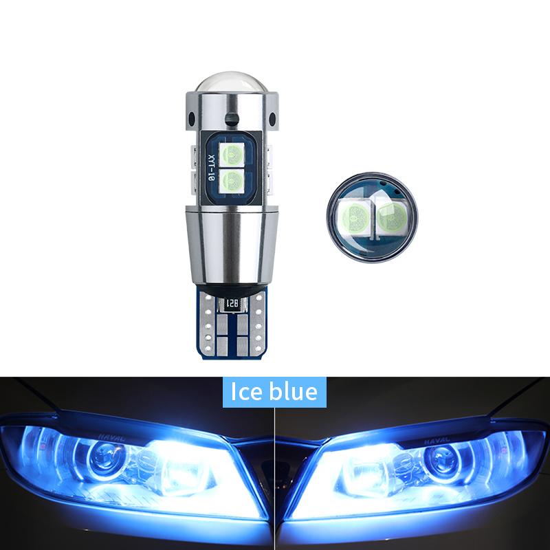 2PCS T10 W5W LED Bulb Super Bright 3030 10SMD Canbus Car Interior Light Instrument Map Dome Parking Light Auto Signal Lamp 6000K