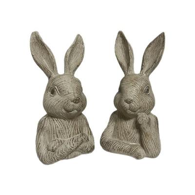 Handmade Retro Easter Bunny Half-Body Rabbit Decoration