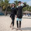 2025 New Couple Split Wetsuit Set - Plus Size Long Sleeve/Pants Zipper Surf Suit