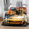 T-Transformers Cartoon Printed blankets picnic blanket Warm blankets Flannel Soft Cozy Blanket Home travel blanket Birthday Gift