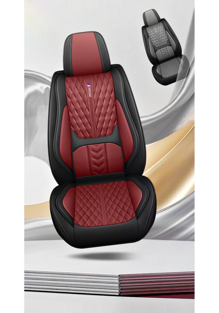 All-Season Breathable Napa Leather Car Seat Cover - Full Surround Cushion